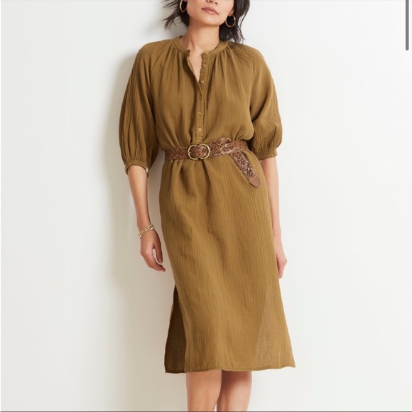 NEW Sundry Dijon Henley Dress - Picture 8 of 9